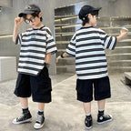 Boys Striped Set T Shirt