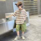 Boys Striped Set T Shirt