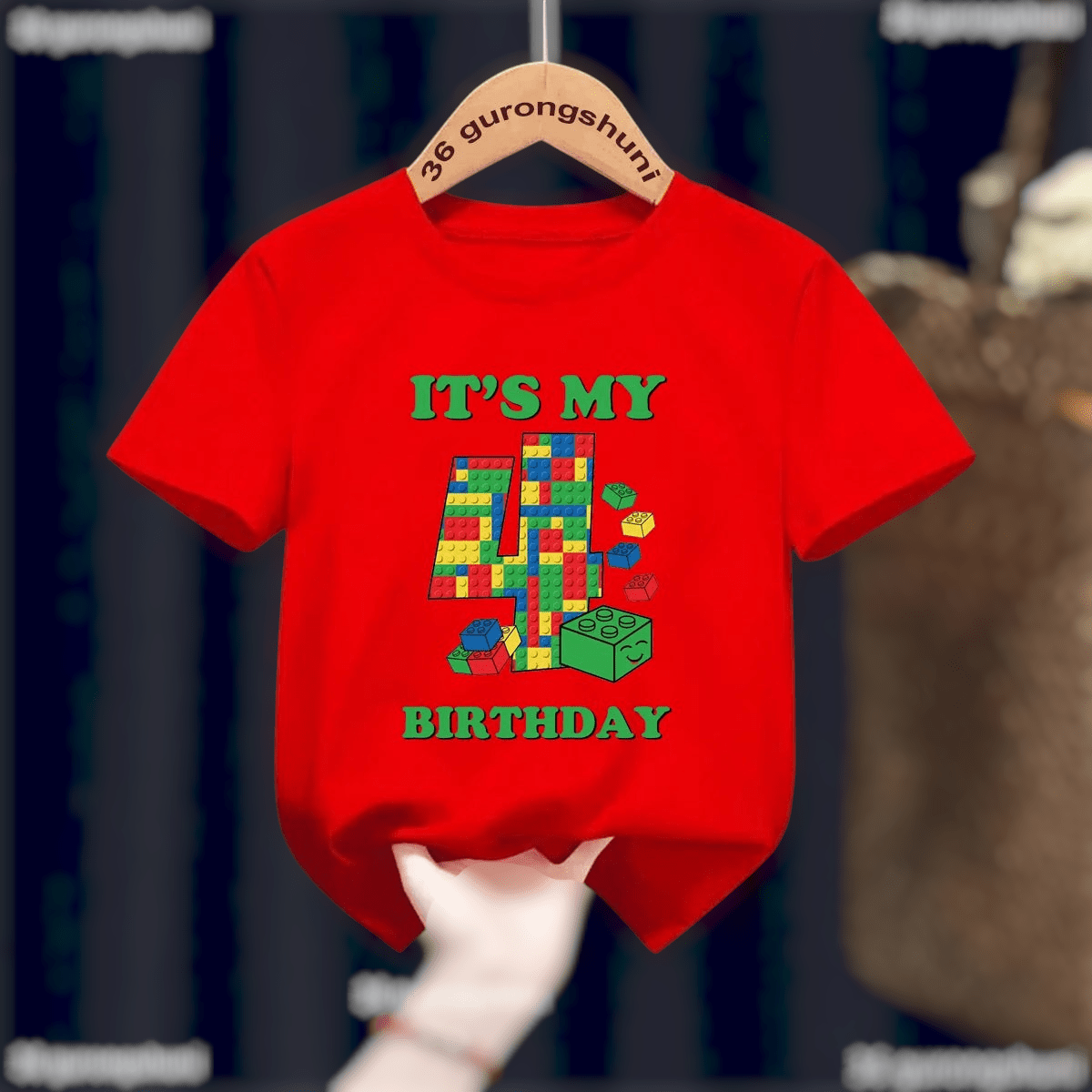 Childrens Birthday Graphic T Shirt Short Sleeve T44
