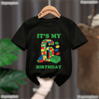 Childrens Birthday Graphic T Shirt Short Sleeve T2B