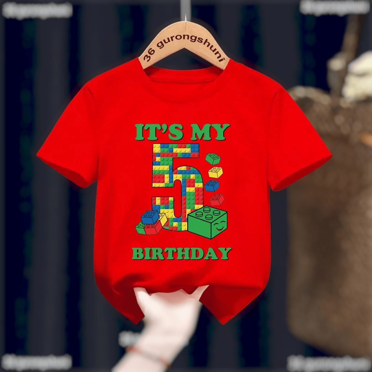 Childrens Birthday Graphic T Shirt Short Sleeve T1