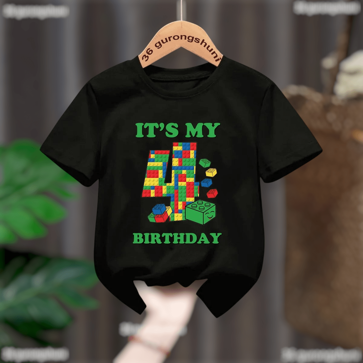 Childrens Birthday Graphic T Shirt Short Sleeve T44B