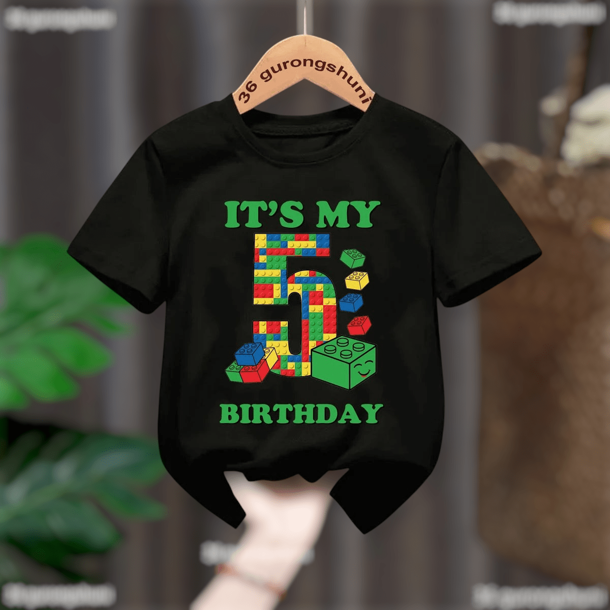 Childrens Birthday Graphic T Shirt Short Sleeve T1B