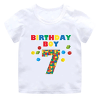 Childrens Birthday Number T Shirt Graphic