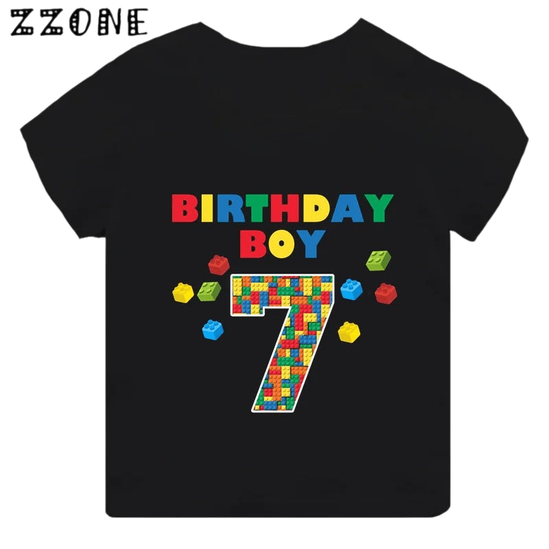 Childrens Birthday Number T Shirt Graphic TH2747P