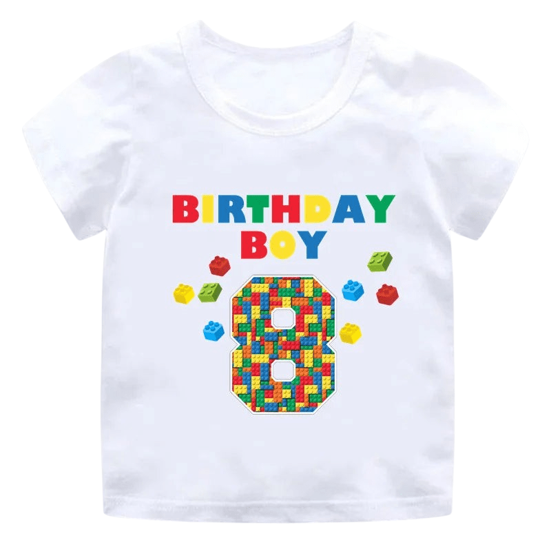 Childrens Birthday Number T Shirt Graphic