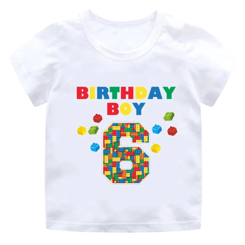 Childrens Birthday Number T Shirt Graphic ooo2747O