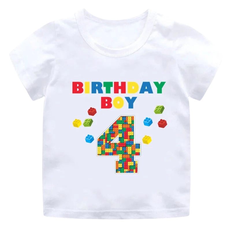 Childrens Birthday Number T Shirt Graphic ooo2747M