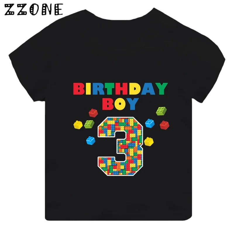 Childrens Birthday Number T Shirt Graphic TH2747L