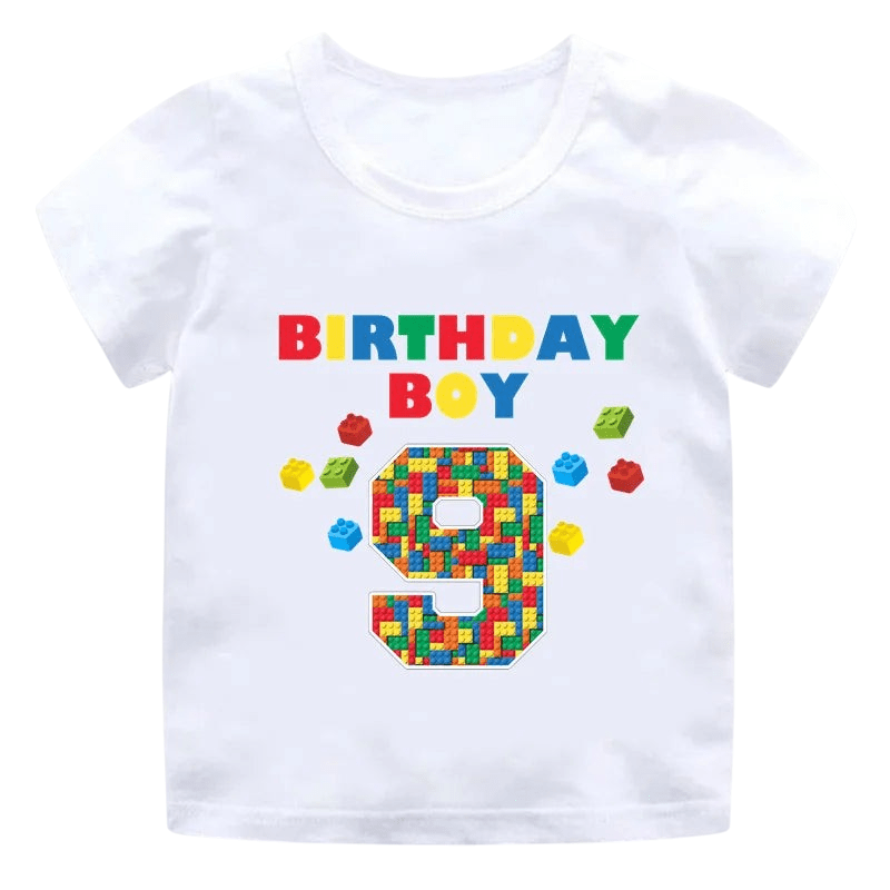 Childrens Birthday Number T Shirt Graphic ooo2747R