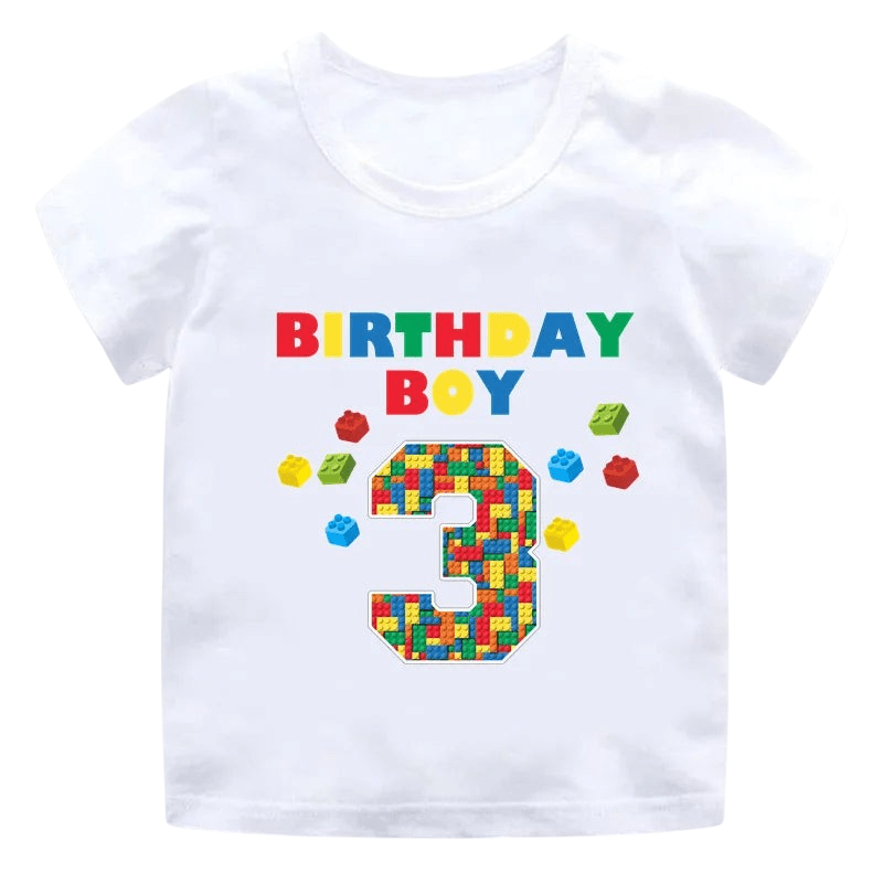 Childrens Birthday Number T Shirt Graphic ooo2747L