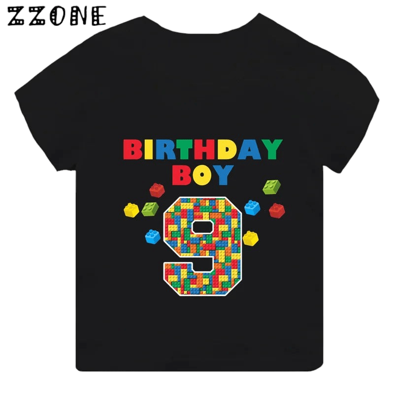 Childrens Birthday Number T Shirt Graphic TH2747R