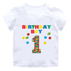 Childrens Birthday Number T Shirt Graphic