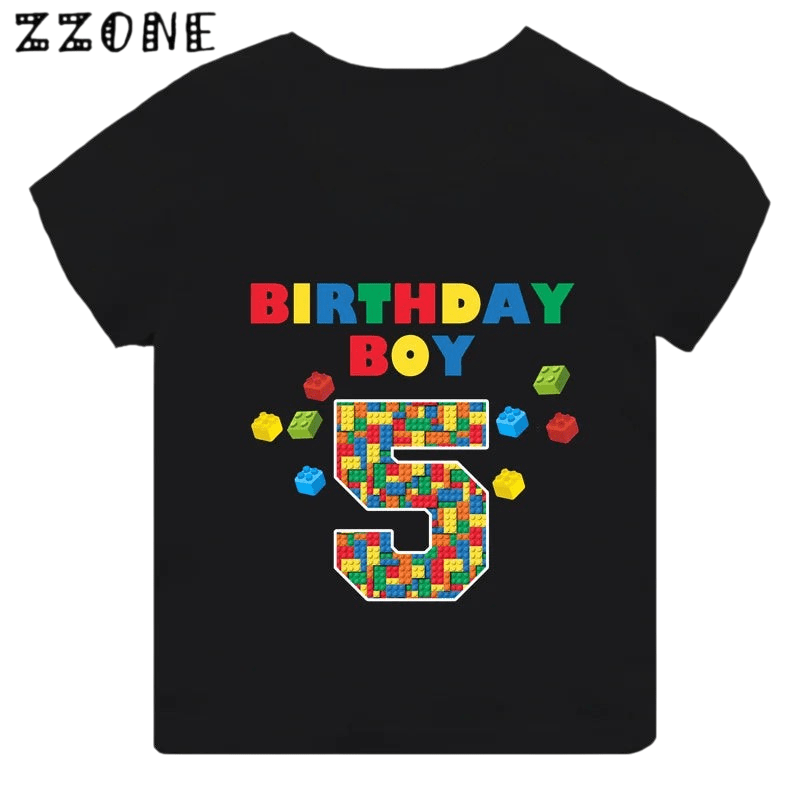 Childrens Birthday Number T Shirt Graphic TH2747N