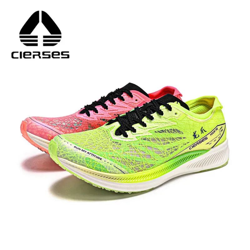 CIERSES Men's Mesh Lace-Up Running Shoes
