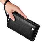 Double Zipper Wristlet Zip Up Wallet