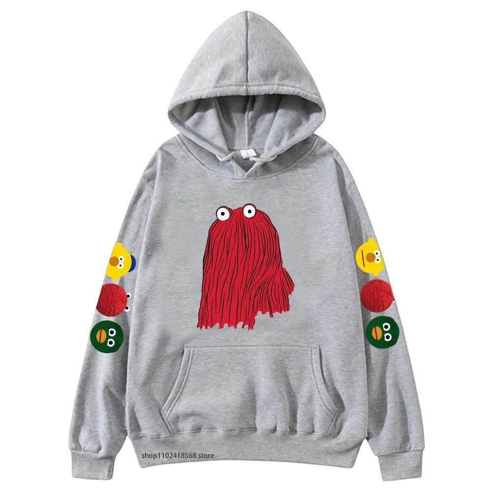 Comfort Character Graphic Hoodie Light Gray