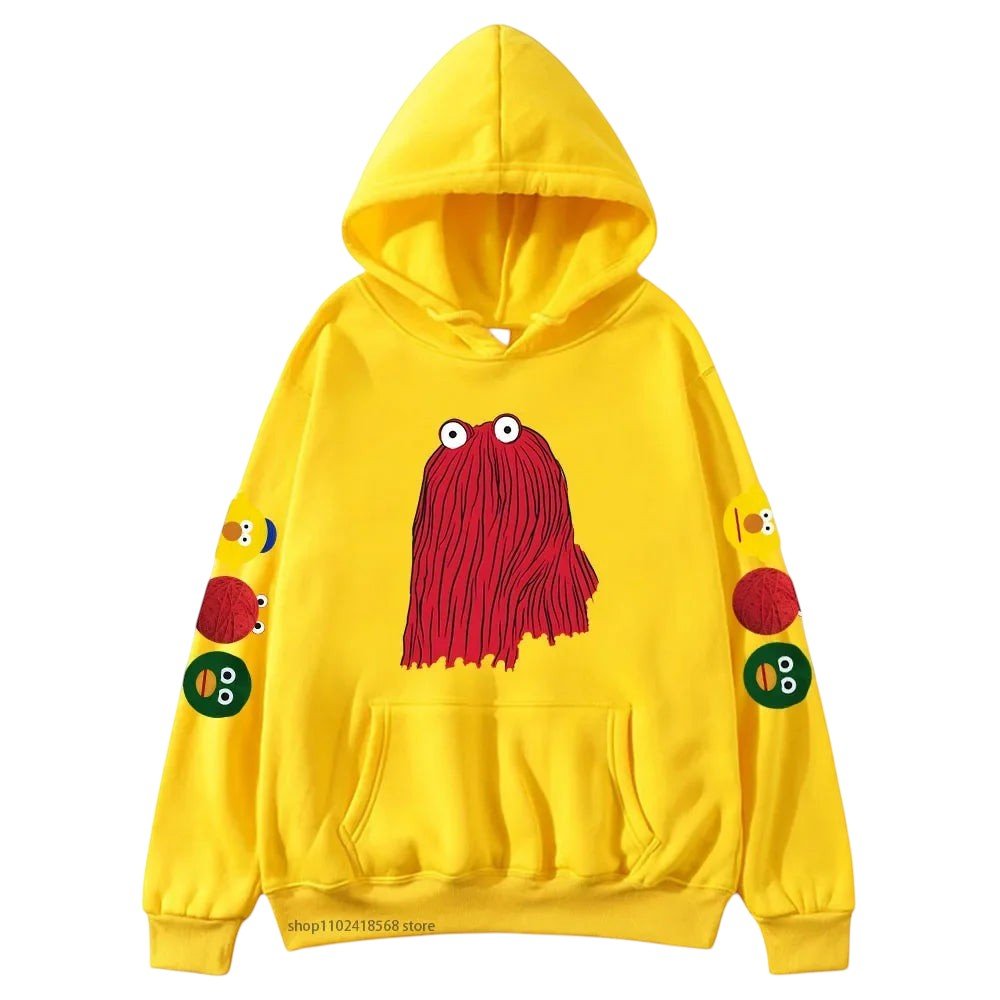 Comfort Character Graphic Hoodie Yellow