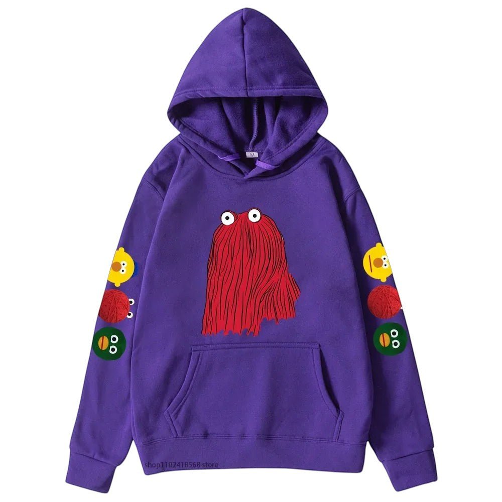 Comfort Character Graphic Hoodie Purple