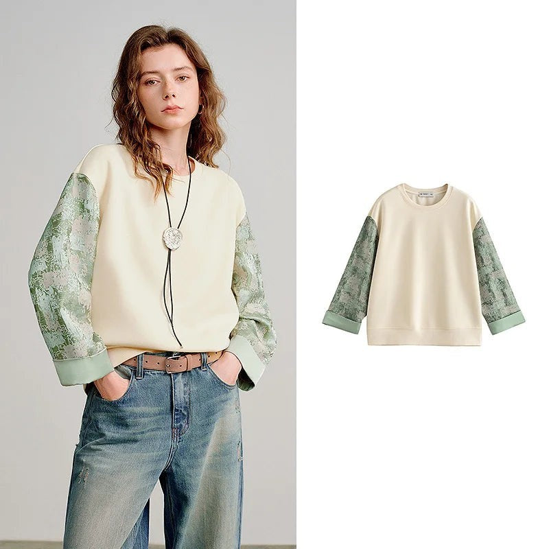 Crew Neck Sweatshirt Light Yellow