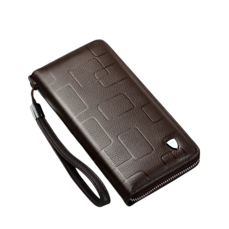 Double Zipper Wristlet Zip Up Wallet