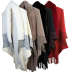 Faux Fur Trimmed Knit