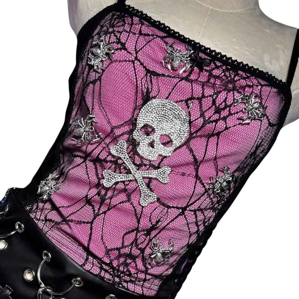 Gothic Skull And Top Lace