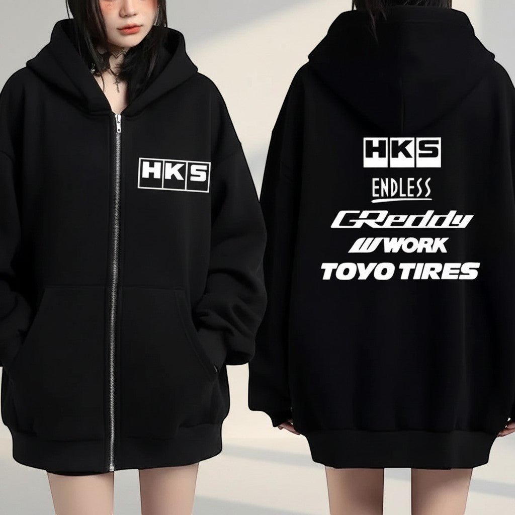 Comfort Graphic Zip Hoodie Zip Up