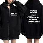 Comfort Graphic Zip Hoodie Zip Up