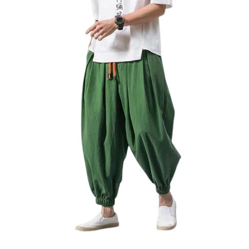 Comfortable Loose Fit Pants Relaxed Fit green