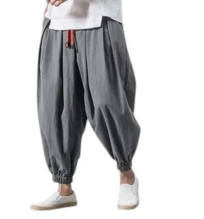 Comfortable Loose Fit Pants Relaxed Fit Gray