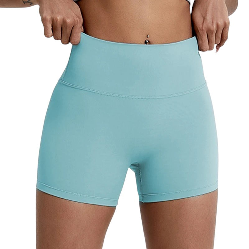 Comfort High Waisted Shorts High Waisted Light blue