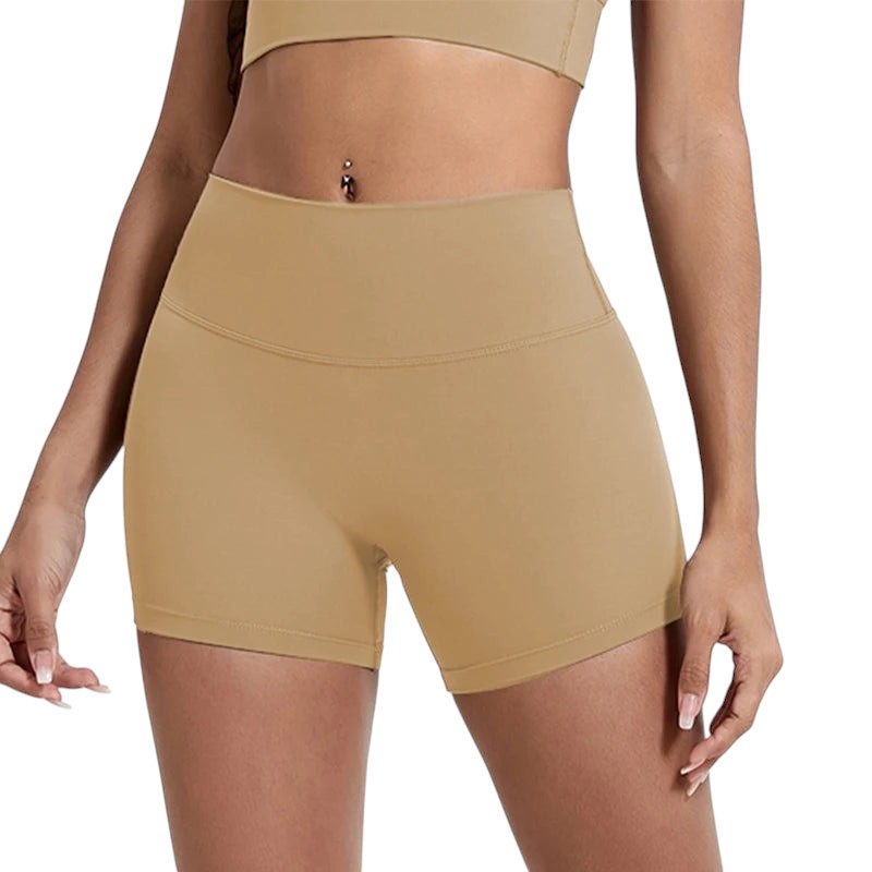 Comfort High Waisted Shorts High Waisted Desert Gold
