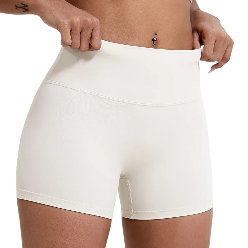 Comfort High Waisted Shorts High Waisted Ivory