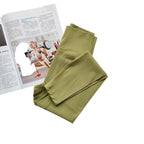 Comfort High Waisted Leggings High Waisted Yellow bean green China Mainland