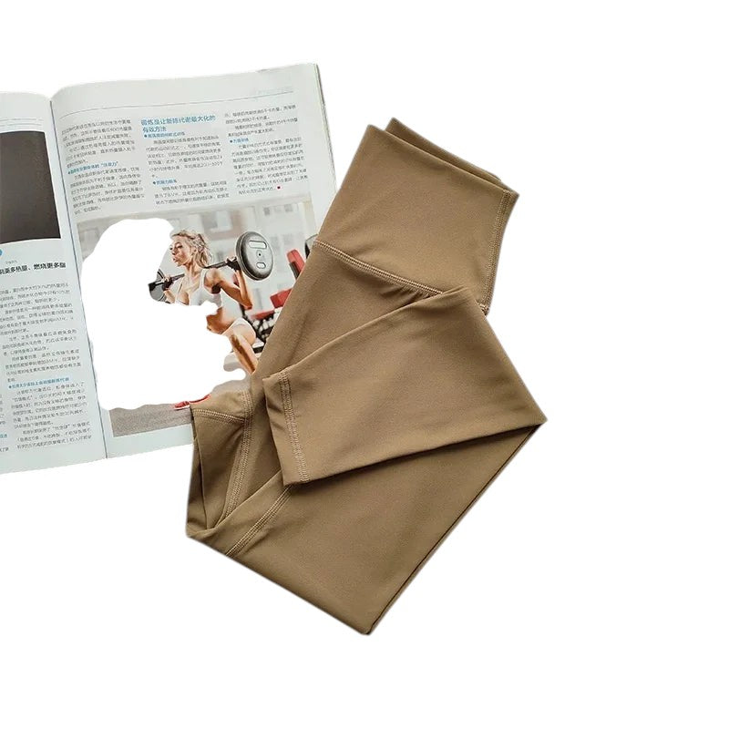Comfort High Waisted Leggings High Waisted Coco coffee China Mainland