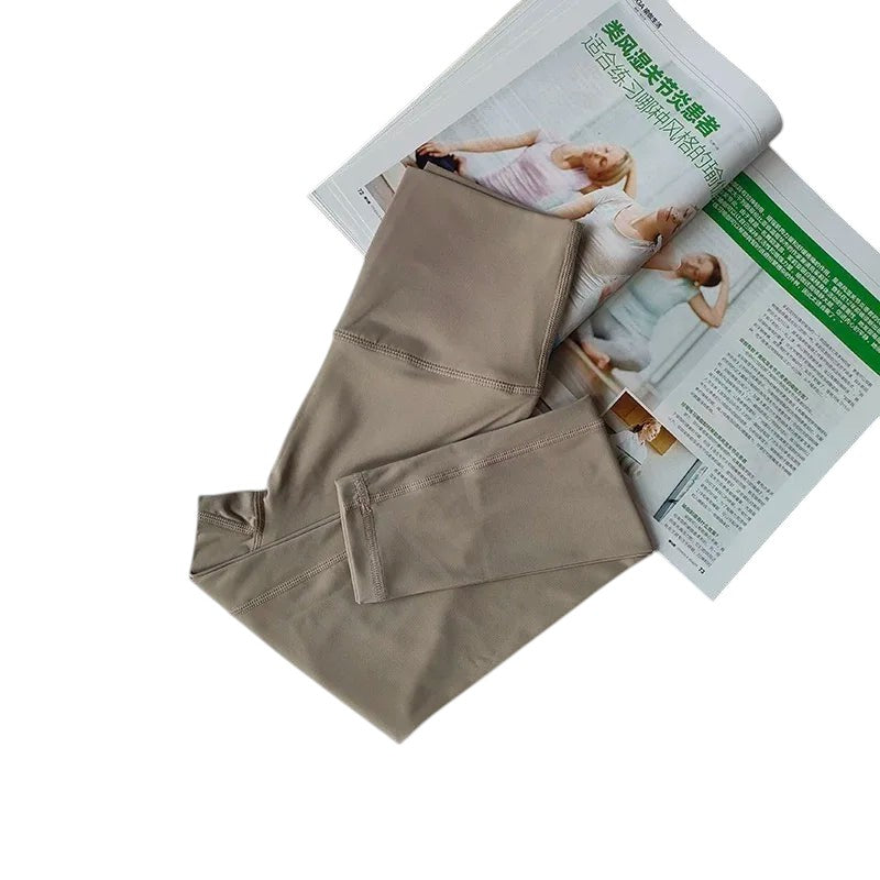 Comfort High Waisted Leggings High Waisted Light coffee China Mainland