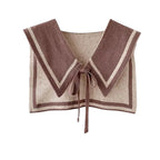 Knit Sailor Collar Coffee
