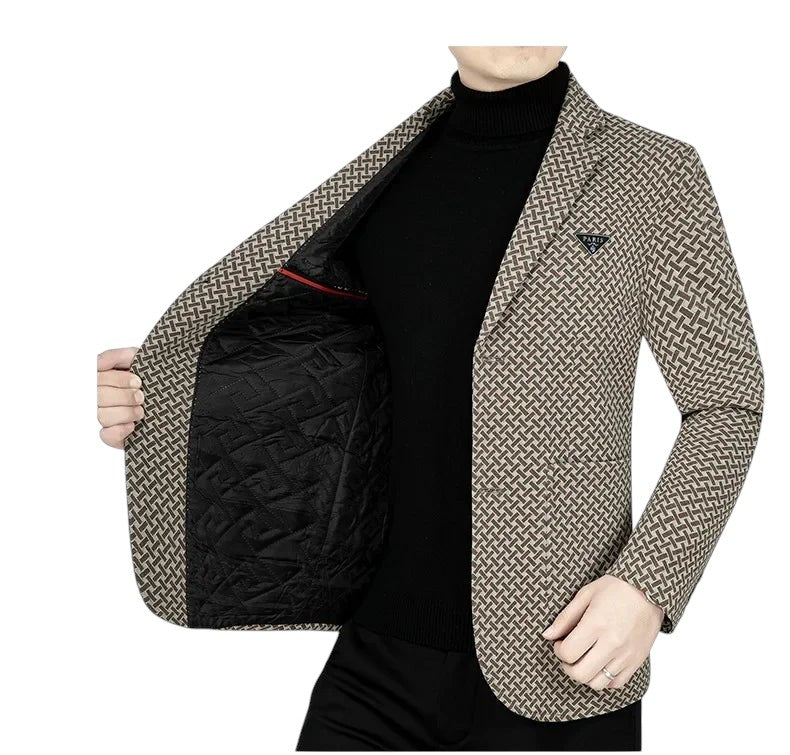 Patterned Blazer Jacket