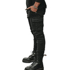 Skinny Fit Cargo Jeans