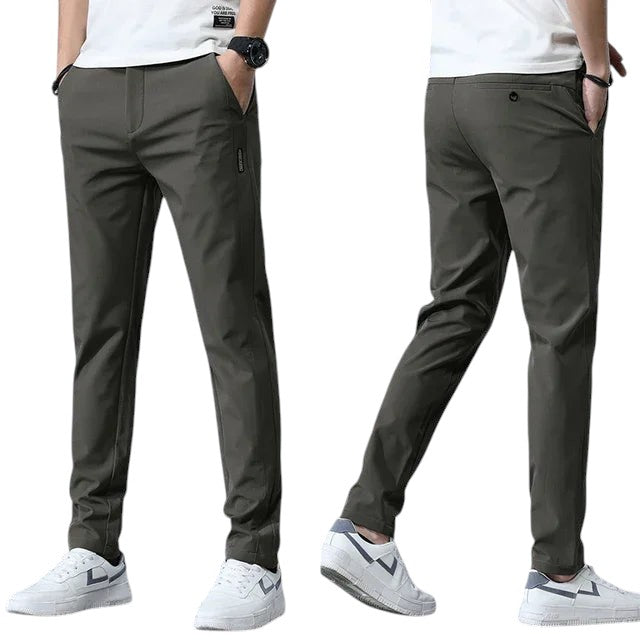 Comfort Stretch Chino Pants Army Green