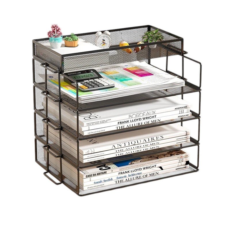 Comfort Mesh Desk 4-Tier-K-Black-HK