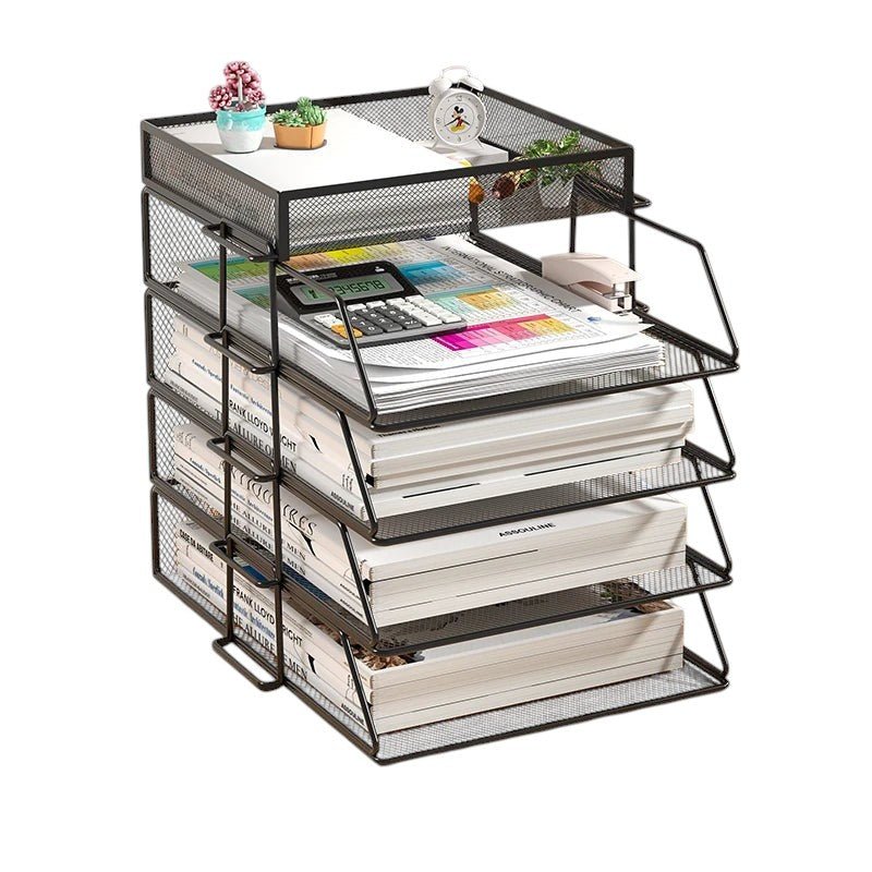 Comfort Mesh Desk 4-Tier-K-Black
