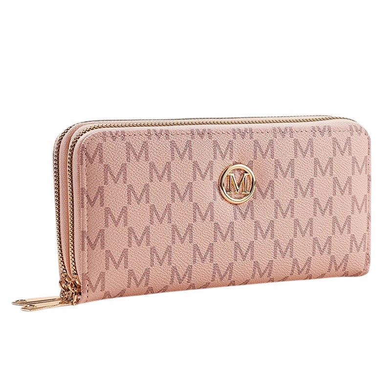 Double Zip Wristlet Wallet