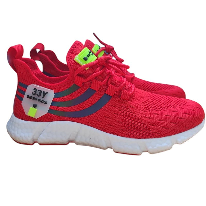 Athletic Running Sneakers Red