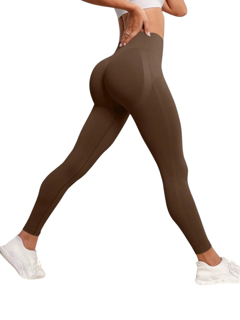 Comfort Seamless High Leggings High Waisted BROWN