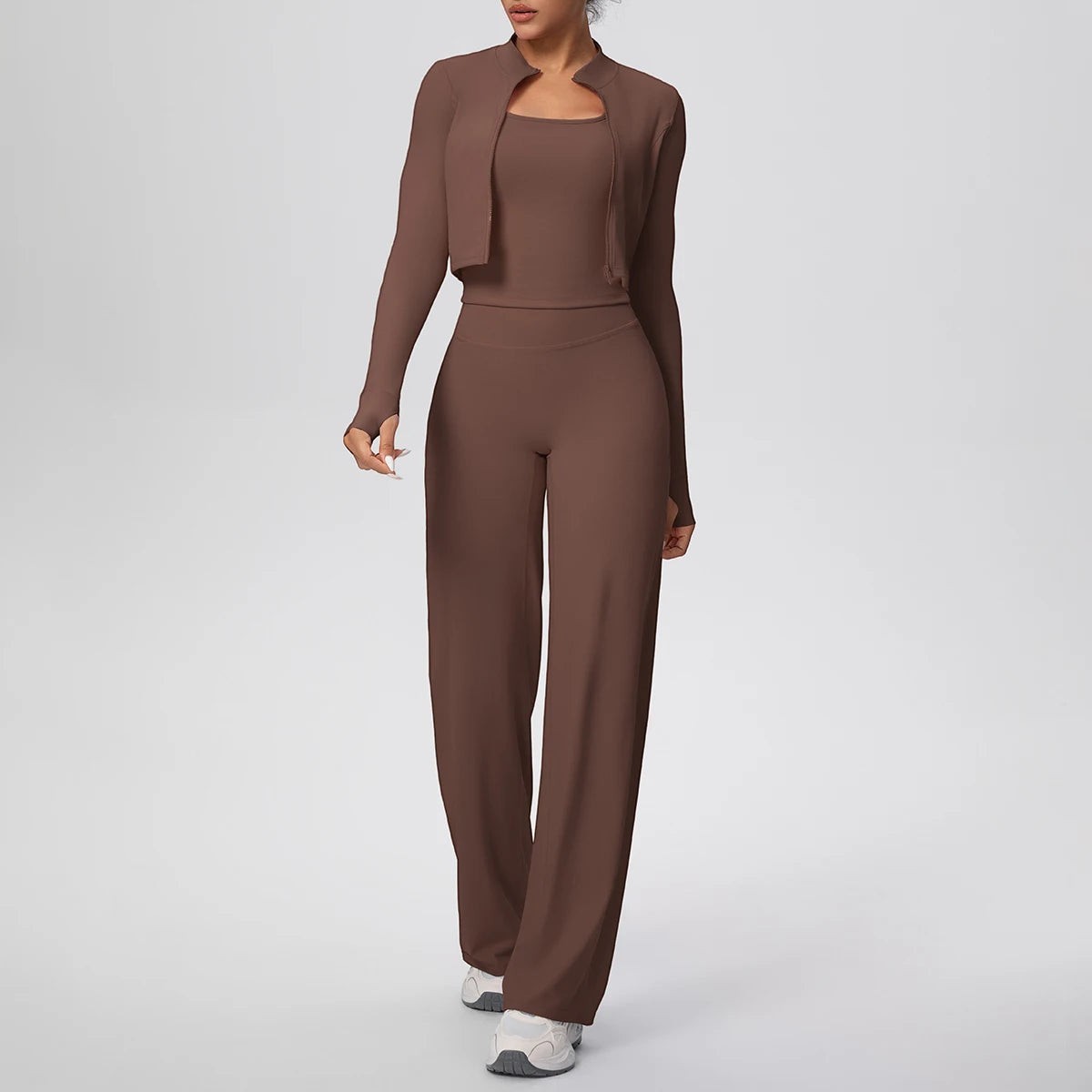 Three Piece Athletic Brown