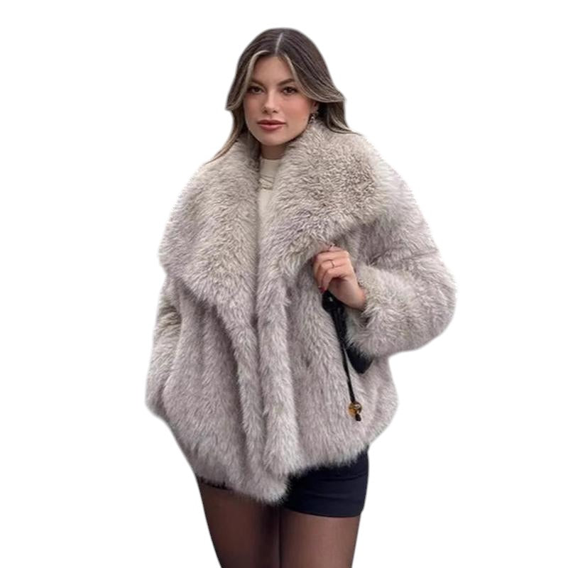 Comfort Plush Faux Jacket French Grey