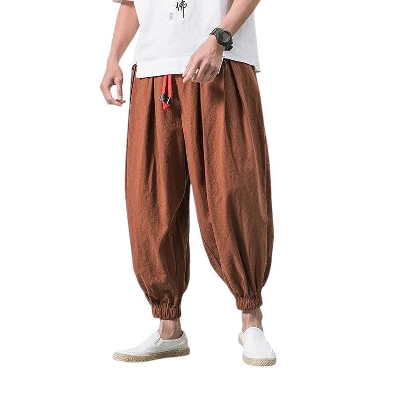 Comfortable Loose Fit Pants Relaxed Fit coffee
