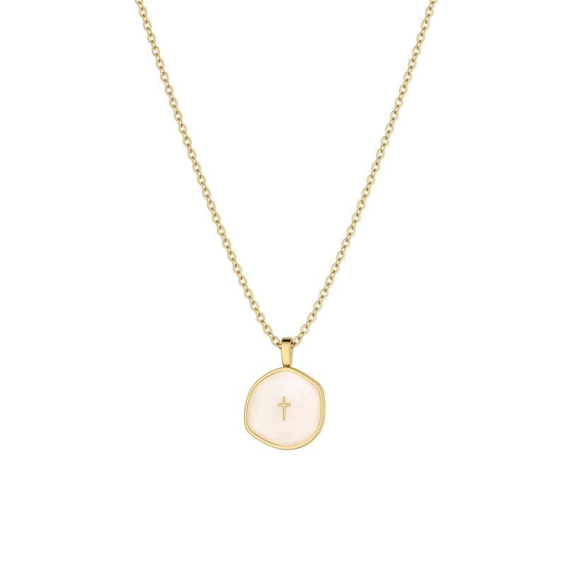 Gold Plated Religious White